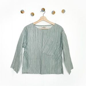 Gravel & Gold Nezu Rake Striped Top Pullover Top